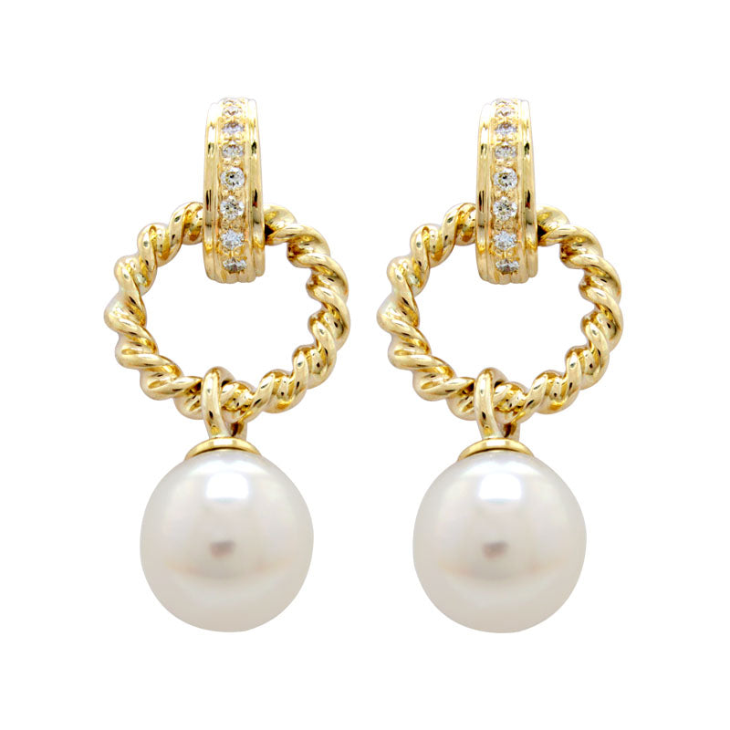 Earrings - Pearl and Diamond | Singhvi Jewels