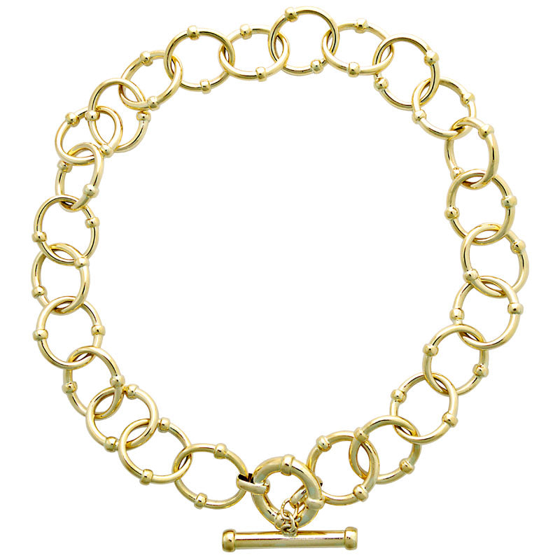 Toggle Necklace - Gold | Singhvi Jewels