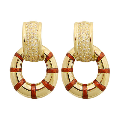 Earrings - Diamond (Enamel)