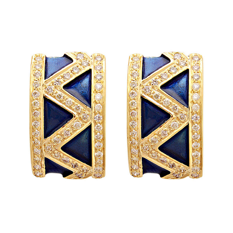 Earrings - Diamond (Enamel) | Singhvi Jewels