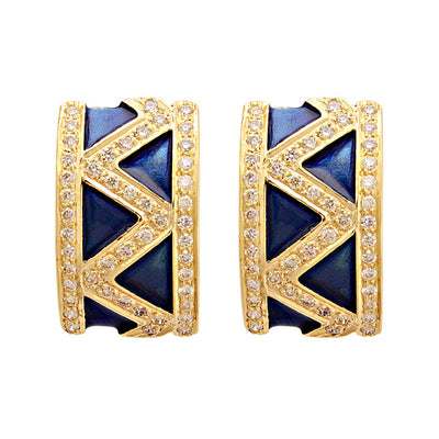 Earrings - Diamond (Enamel)