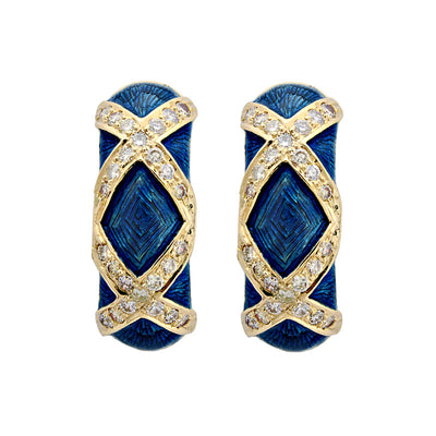 Earrings - Diamond (Enamel)