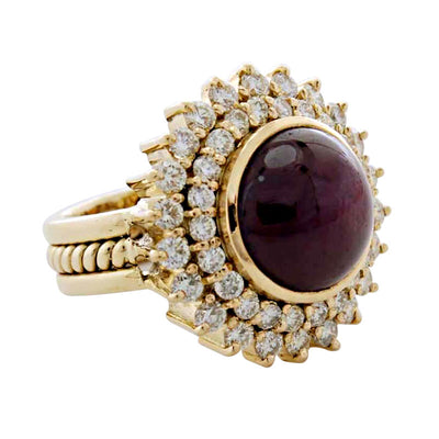 Ring - Ruby And Diamond