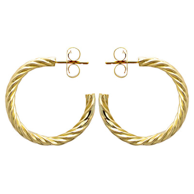 Earrings - Plain Gold