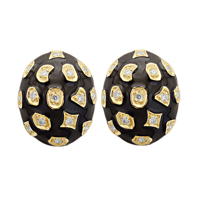 Earrings - Diamond (Enamel)