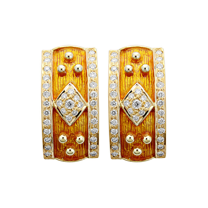 Earrings - Diamond (Enamel) | Singhvi Jewels
