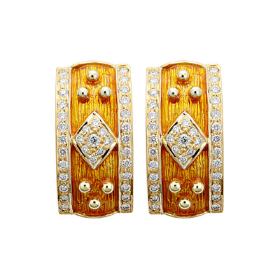 Earrings - Diamond (Enamel)