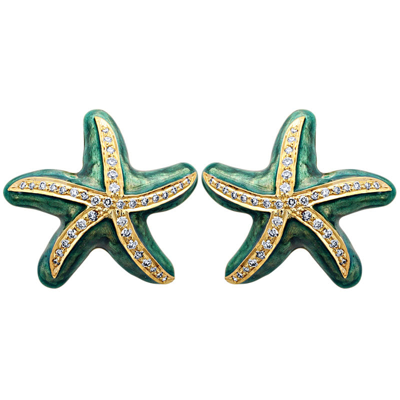 Earrings - Diamond (Enamel) | Singhvi Jewels