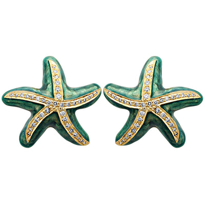 Earrings - Diamond (Enamel)
