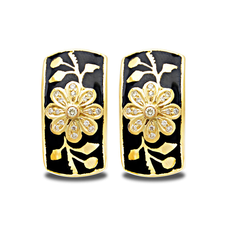 Earrings-Diamond (Enamel)