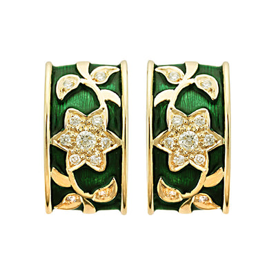 Earrings - Diamond (Enamel)