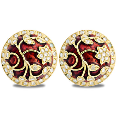 Earrings - Diamond (Enamel)