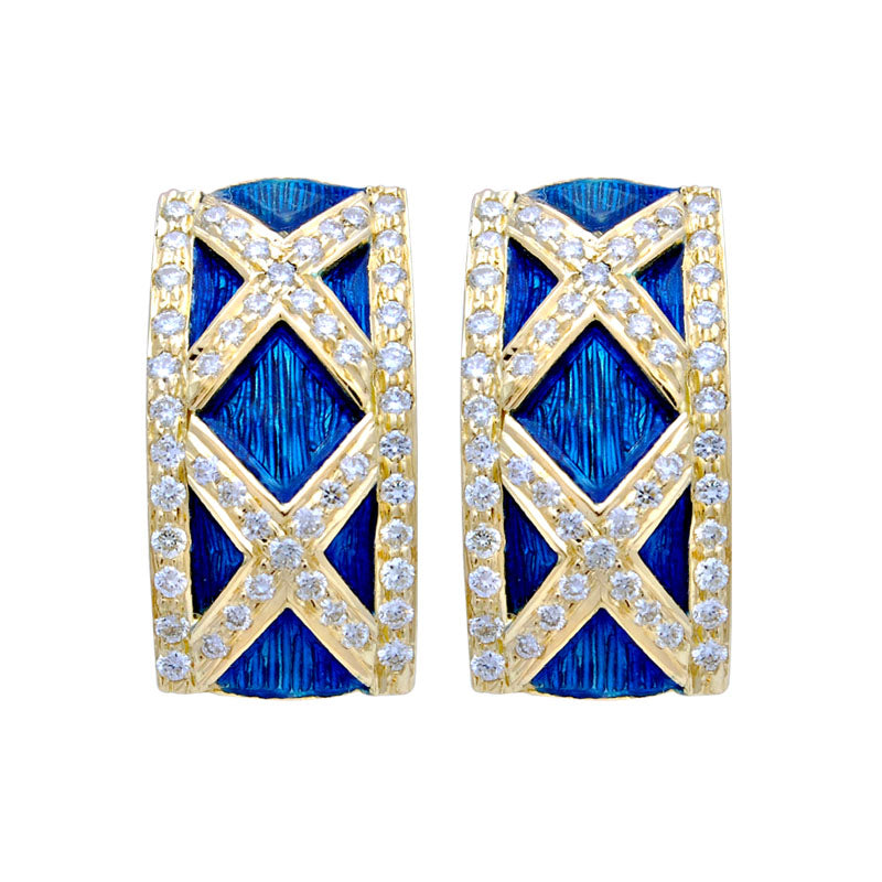Earrings - Diamond (Enamel) | Singhvi Jewels