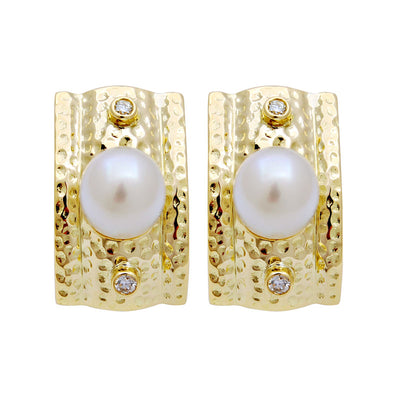 Earrings - South Sea Pearl and Diamond