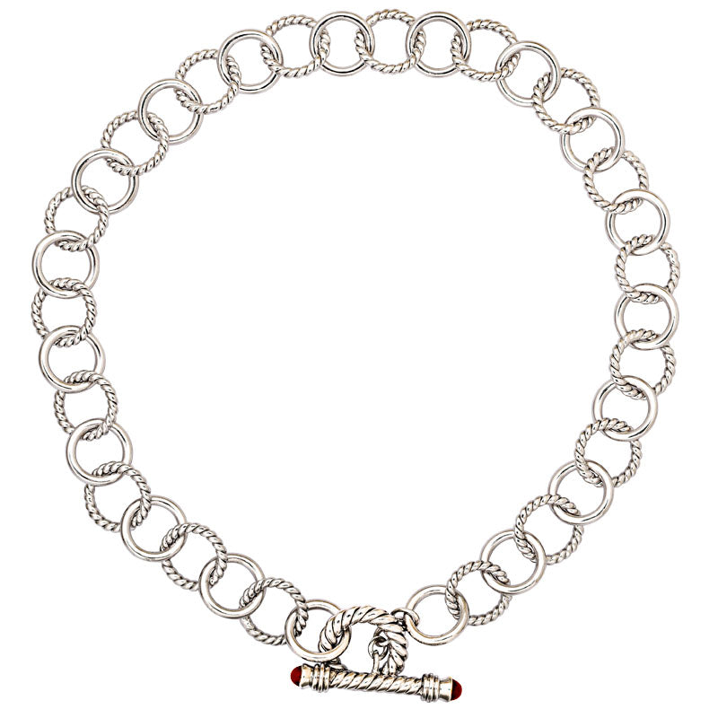 Toggle Necklace - Ruby | Singhvi Jewels