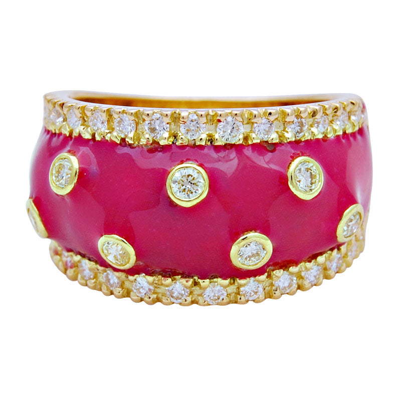 Ring - Diamond (Enamel) | Singhvi Jewels