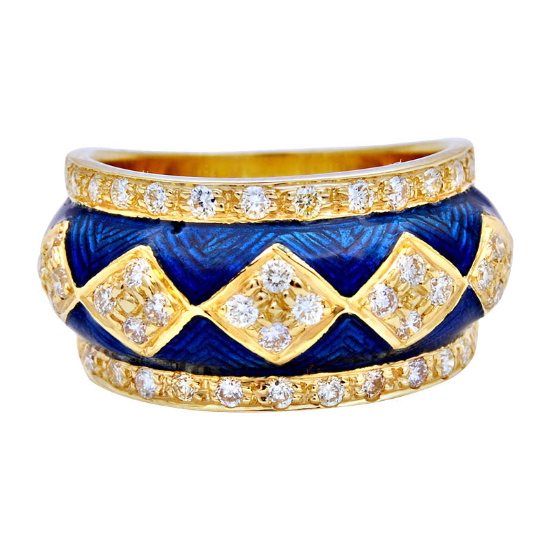 Ring - Diamond (Enamel) | Singhvi Jewels