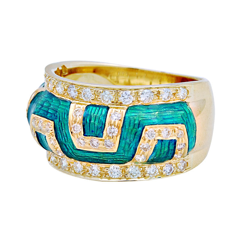 Ring - Diamond (Enamel) | Singhvi Jewels