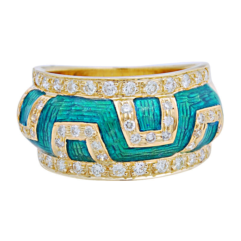 Ring - Diamond (Enamel) | Singhvi Jewels