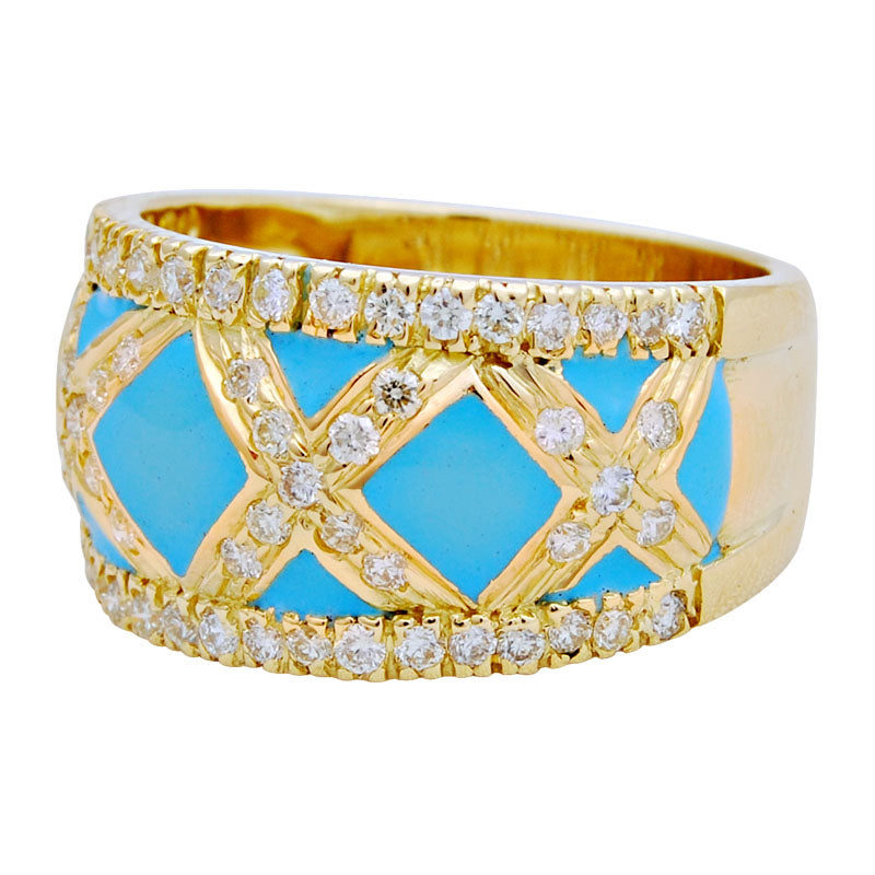 Ring - Diamond (Enamel) | Singhvi Jewels