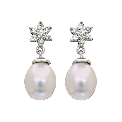 Earrings - South Sea Pearl And Diamond