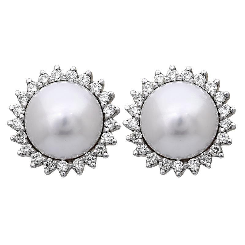 Repair - Earrings - South Sea Pearl and Diamond (205FS) | Singhvi Jewels