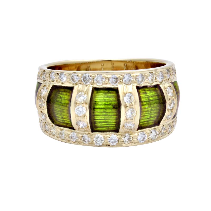 Ring- Diamond (Enamel)