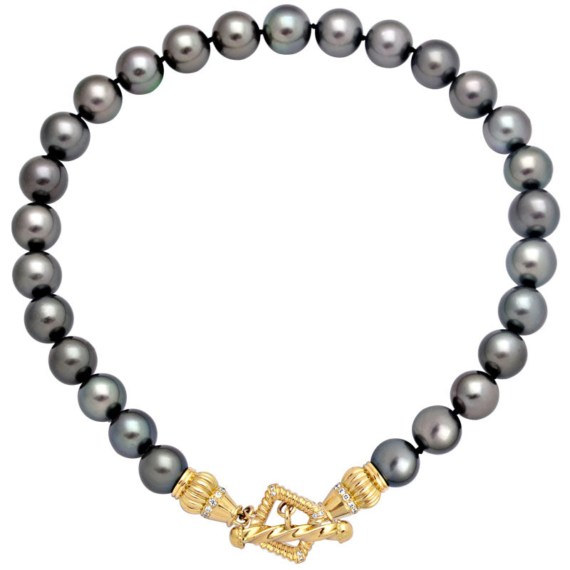 Toggle Neck-Beads-South Sea Pearl and Diamond