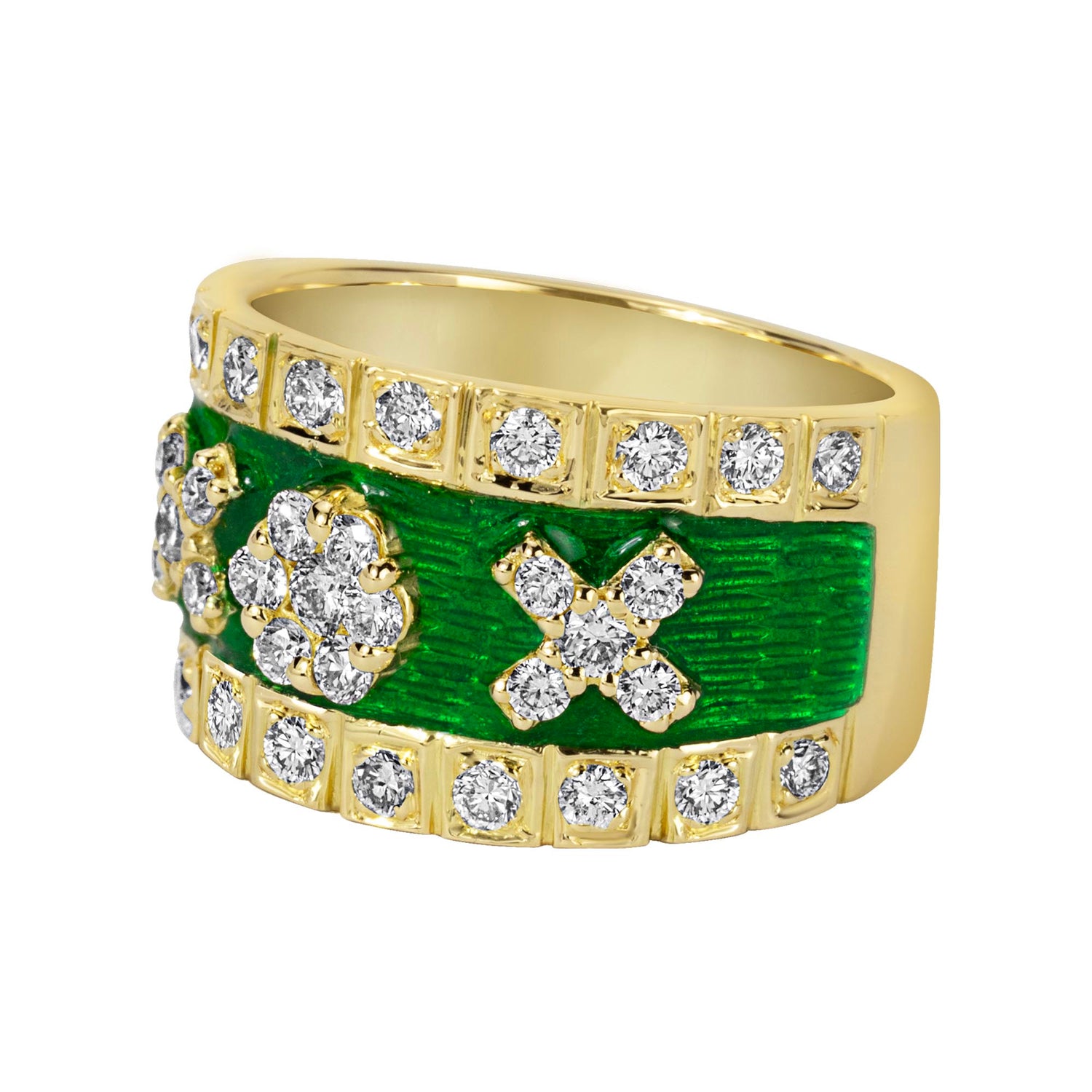 Ring - Diamond (enamel) (2359C) | Singhvi Jewels