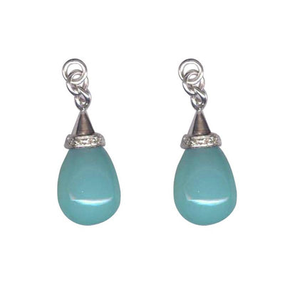 Drops - Chalcedony And Diamond (210JS)
