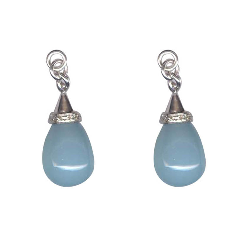 Drops- Chalcedony And Diamond