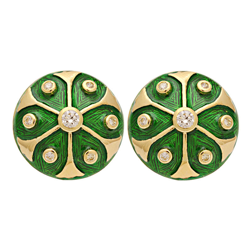 Earrings - Diamond (Enamel) | Singhvi Jewels