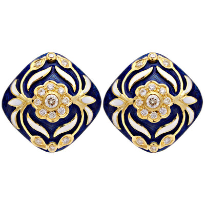 Earrings - Diamond (Enamel)