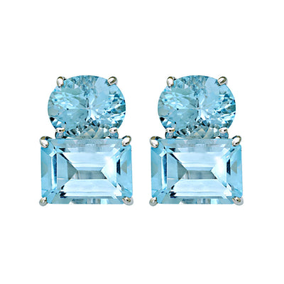 Earrings - Blue Topaz