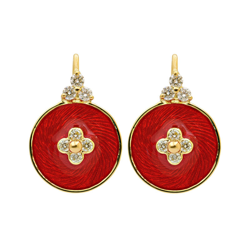 Earrings - Diamond (Enamel) | Singhvi Jewels
