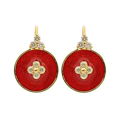 Earrings - Diamond (Enamel)
