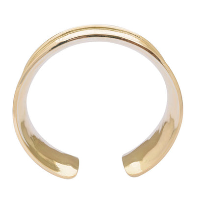 Cuff Bangle - Plain Gold | Singhvi Jewels