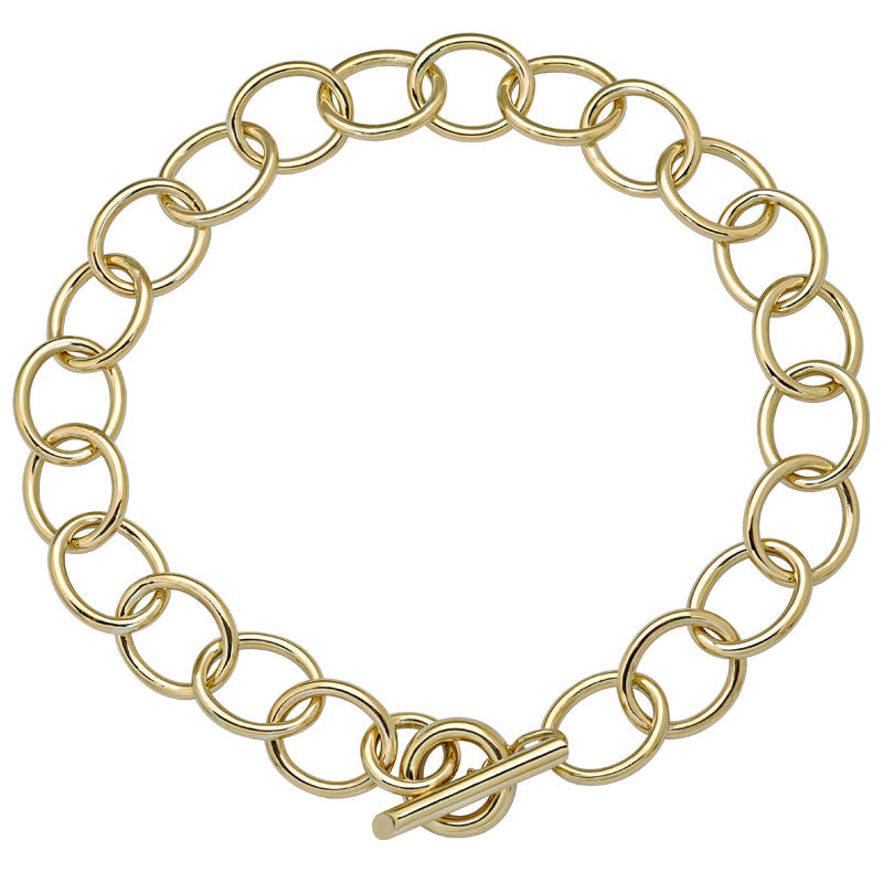 Toggle Necklace-Plain Gold