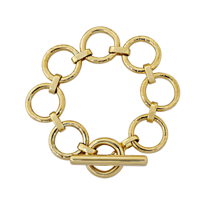 Toggle Bracelet - Gold | Singhvi Jewels