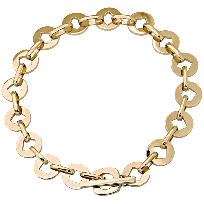 Toggle Necklace- Plain Gold