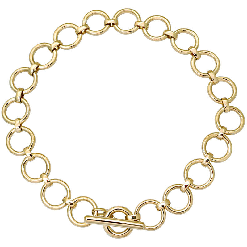 Toggle Necklace-Plain Gold