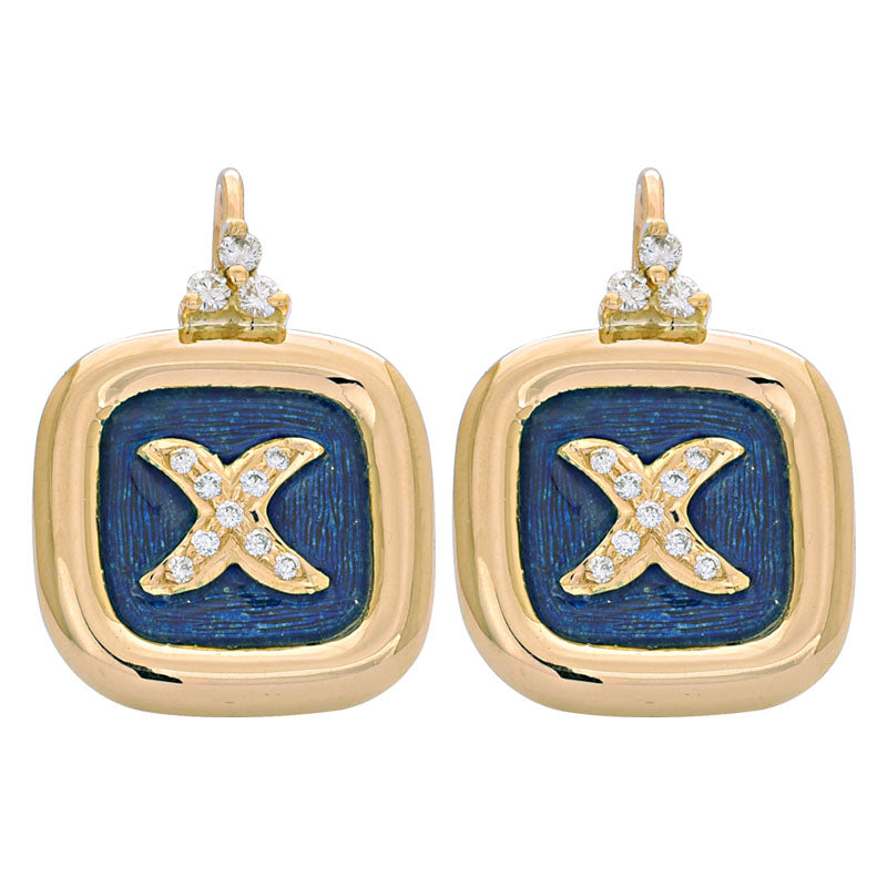 Earrings- Diamond (Enamel) | Singhvi Jewels