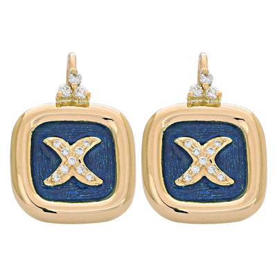 Earrings - Diamond (Enamel)