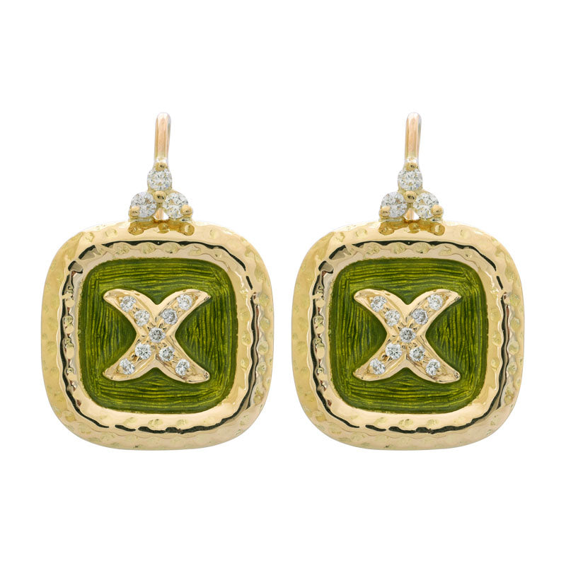 Earrings - Diamond (Enamel) | Singhvi Jewels