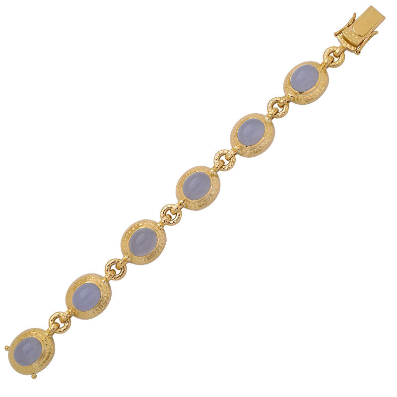 Bracelet- Chalcedony in 18K Gold