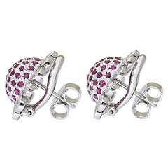 Earrings-Ruby and Diamond