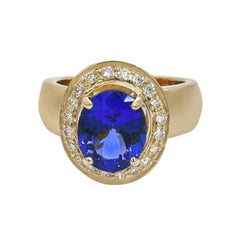 Ring- Tanzanite and Diamond
