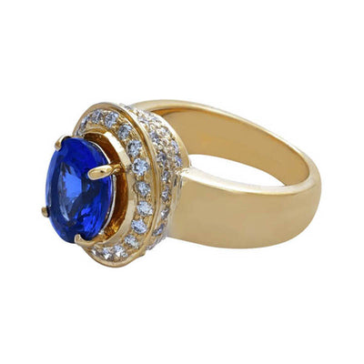Ring - Tanzanite And Diamond