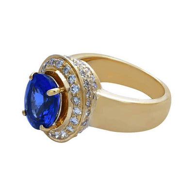 Ring - Tanzanite And Diamond (2183R)