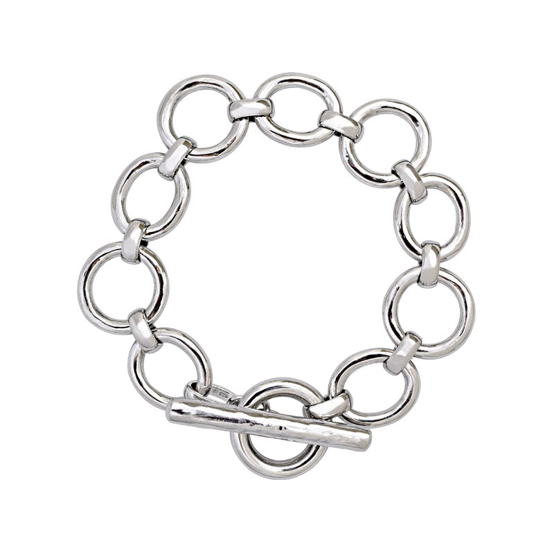 Toggle Bracelet - Sterling Silver | Singhvi Jewels